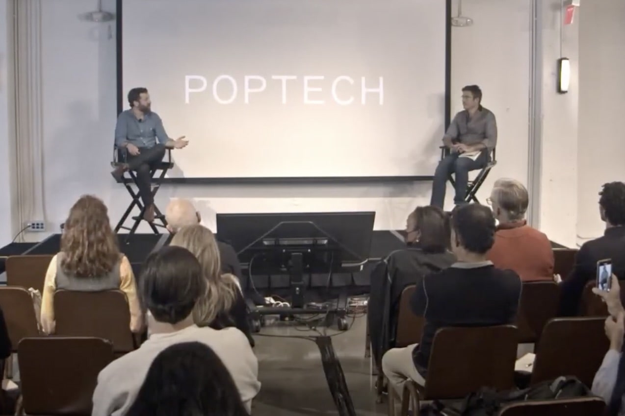 Zack Parisa and Michael Corden PopTech talk corden poptech talk